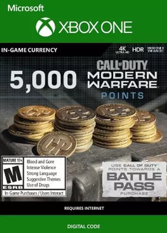 5000 Call of Duty: Modern Warfare Points Xbox Live Key