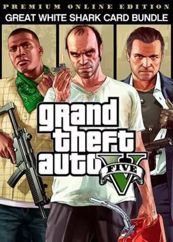 Grand Theft Auto V - Premium Online Edition & Great White Shark Card Bundle